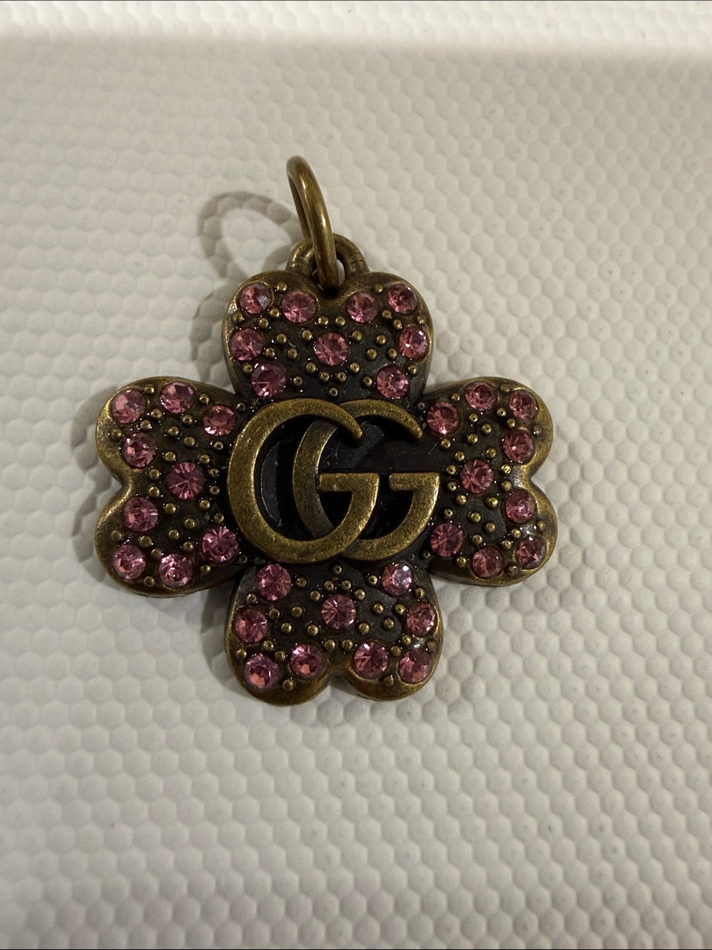 Vintage Gucci Four-Leaf Clover Pendant Bag charm/Zipper pull replacement - Picture 1 of 3